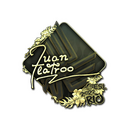 Sticker | juanflatroo (Gold) | Rio 2022