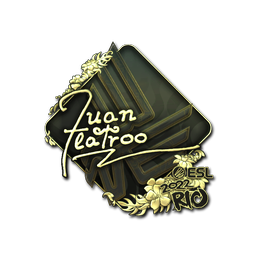 Sticker | juanflatroo (Gold) | Rio 2022