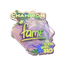Sticker | fame (Holo, Champion) | Rio 2022
