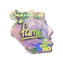 Sticker | fame (Holo, Champion) | Rio 2022