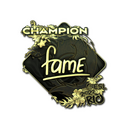 Sticker | fame (Gold, Champion) | Rio 2022