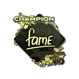 Sticker | fame (Gold, Champion) | Rio 2022