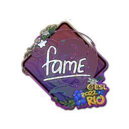 Sticker | fame (Glitter) | Rio 2022