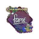 Sticker | fame (Glitter, Champion) | Rio 2022