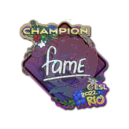 Sticker | fame (Glitter, Champion) | Rio 2022