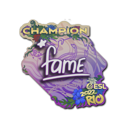Sticker | fame (Champion) | Rio 2022