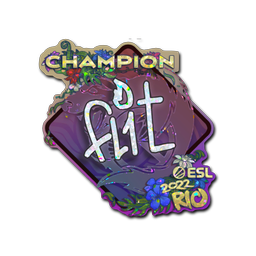 Sticker | FL1T (Glitter, Champion) | Rio 2022