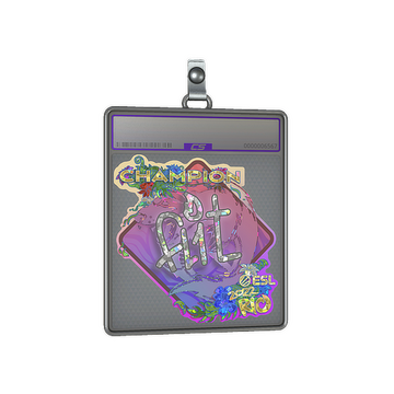 Sticker Slab | FL1T (Glitter, Champion) | Rio 2022