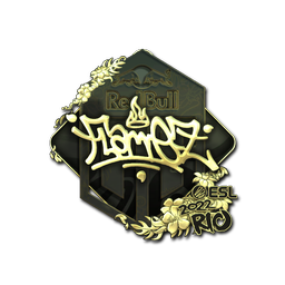 Sticker | FlameZ (Gold) | Rio 2022