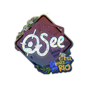 Sticker | oSee (Glitter) | Rio 2022