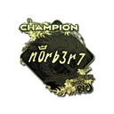 Sticker | n0rb3r7 (Gold, Champion) | Rio 2022