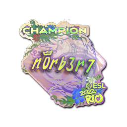 Sticker | n0rb3r7 (Holo, Champion) | Rio 2022