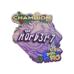 Sticker | n0rb3r7 (Champion) | Rio 2022