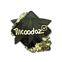 Sticker | nicoodoz (Gold) | Rio 2022
