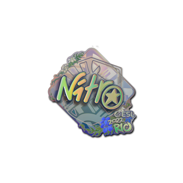 Sticker | nitr0 (Holo) | Rio 2022