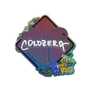 Sticker | coldzera (Glitter) | Rio 2022