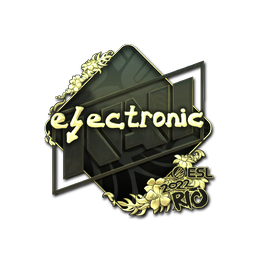 Sticker | electronic (Gold) | Rio 2022
