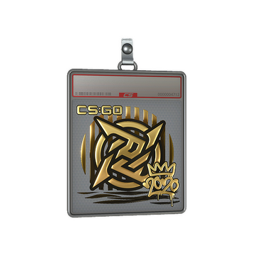 Sticker Slab | Ninjas in Pyjamas (Gold) | 2020 RMR