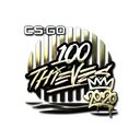 Sticker | 100 Thieves (Gold) | 2020 RMR