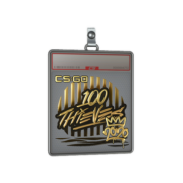 Sticker Slab | 100 Thieves (Gold) | 2020 RMR