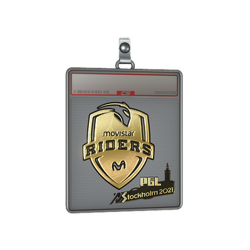 Sticker Slab | Movistar Riders (Gold) | Stockholm 2021