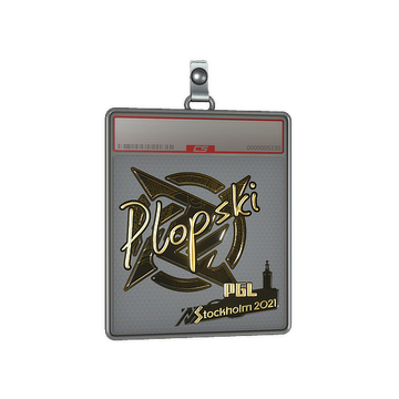 Sticker Slab | Plopski (Gold) | Stockholm 2021