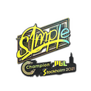 Sticker | s1mple (Holo) | Stockholm 2021