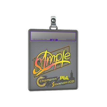 Sticker Slab | s1mple (Holo) | Stockholm 2021