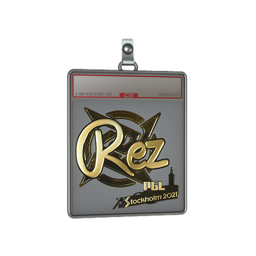 Sticker Slab | REZ (Gold) | Stockholm 2021