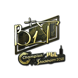 Sticker | b1t (Gold) | Stockholm 2021