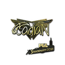 Sticker | cadiaN (Gold) | Stockholm 2021