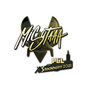 Sticker | misutaaa (Gold) | Stockholm 2021