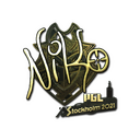 Sticker | NiKo (Gold) | Stockholm 2021