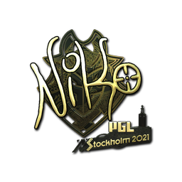 Sticker | NiKo (Gold) | Stockholm 2021