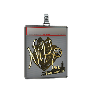 Sticker Slab | NiKo (Gold) | Stockholm 2021