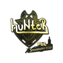 Sticker | huNter- (Gold) | Stockholm 2021