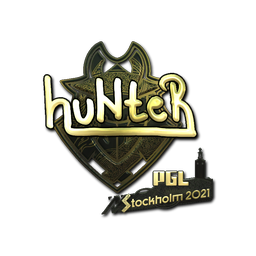 Sticker | huNter- (Gold) | Stockholm 2021