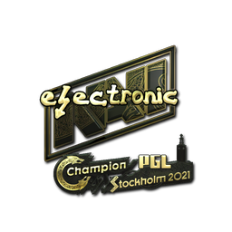 Sticker | electroNic (Gold) | Stockholm 2021