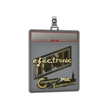 Sticker Slab | electroNic (Gold) | Stockholm 2021