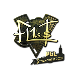Sticker | FL1T (Gold) | Stockholm 2021