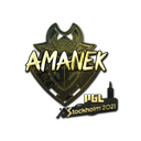 Sticker | AMANEK (Gold) | Stockholm 2021