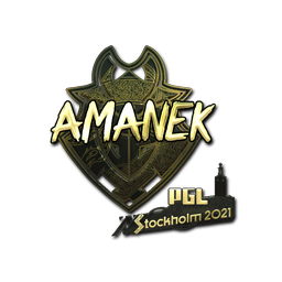 Sticker | AMANEK (Gold) | Stockholm 2021