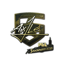Sticker | Ax1Le (Gold) | Stockholm 2021