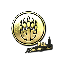 Sticker | BIG (Gold) | Stockholm 2021