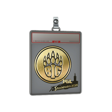 Sticker Slab | BIG (Gold) | Stockholm 2021