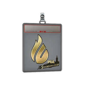 Sticker Slab | Copenhagen Flames (Gold) | Stockholm 2021