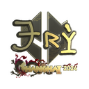 Sticker | TRY (Gold) | Shanghai 2024