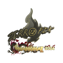 Sticker | zeRRoFIX (Gold) | Shanghai 2024