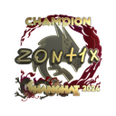 Sticker | zont1x (Gold, Champion) | Shanghai 2024