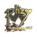 Sticker | phzy (Gold) | Shanghai 2024